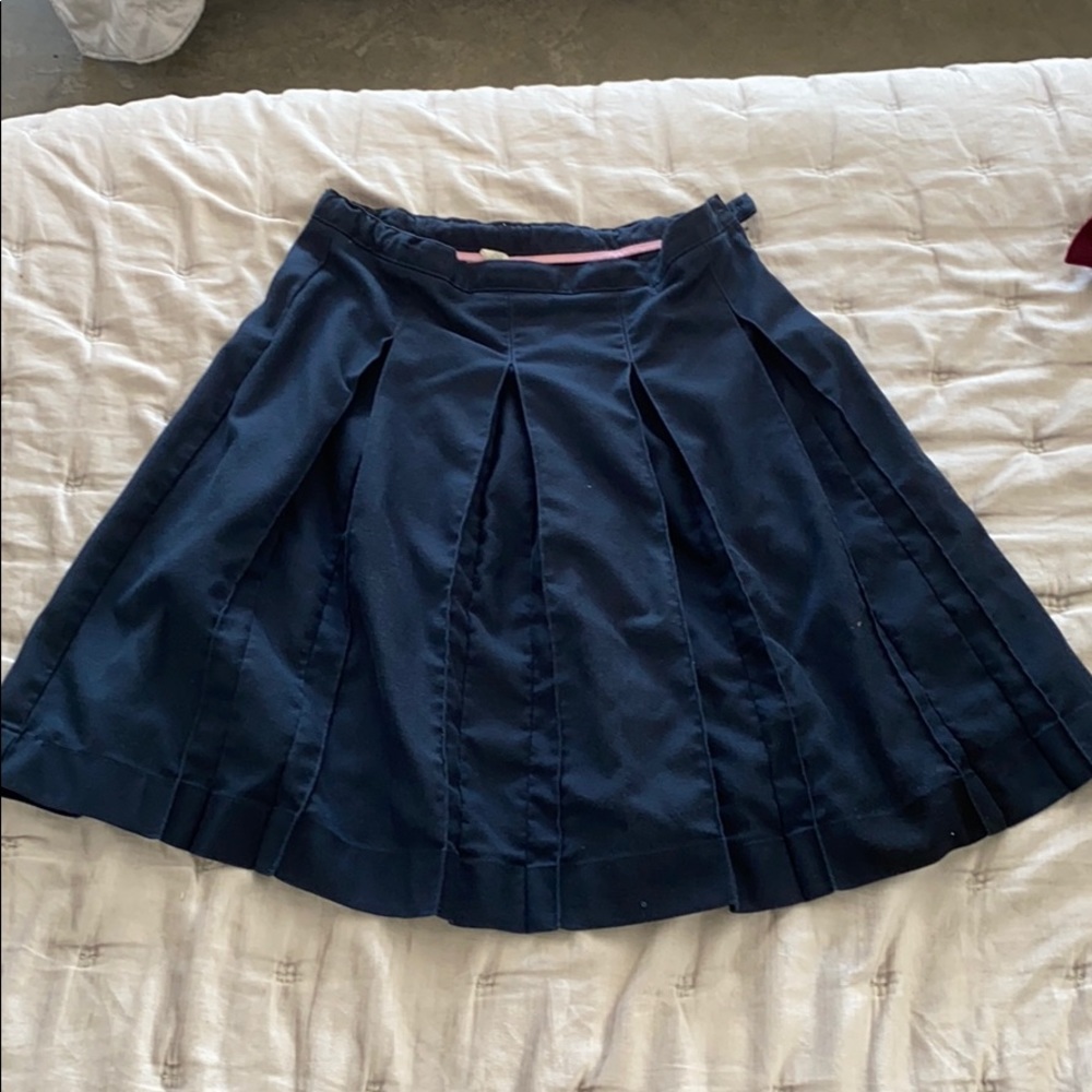 LANDS’END navy uniform skirt